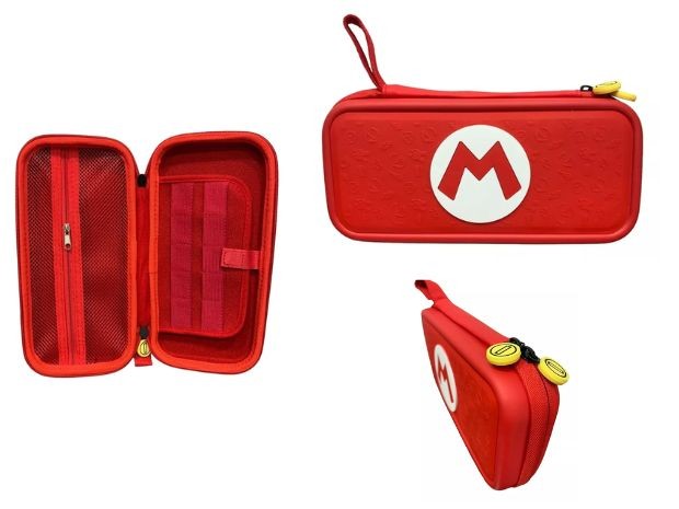 &uu NINTENDO SWITCH CASE MARIO ROJO